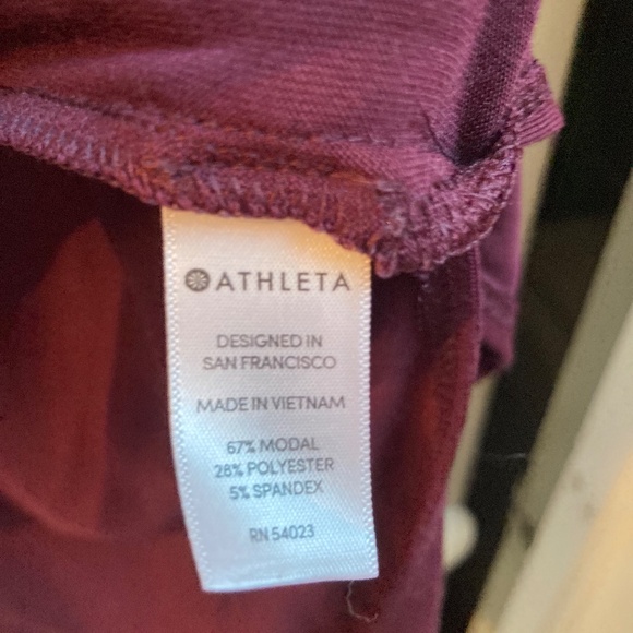Athleta Purple Asymmtric Top, M - Picture 3 of 4